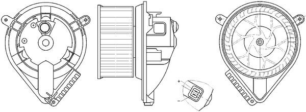 Вентилятор салона behr MAHLE/KNECHT AB 272 000S