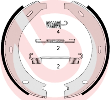 Комплект тормозных колодок стояночная тормозная система essential line BREMBO S 50 517