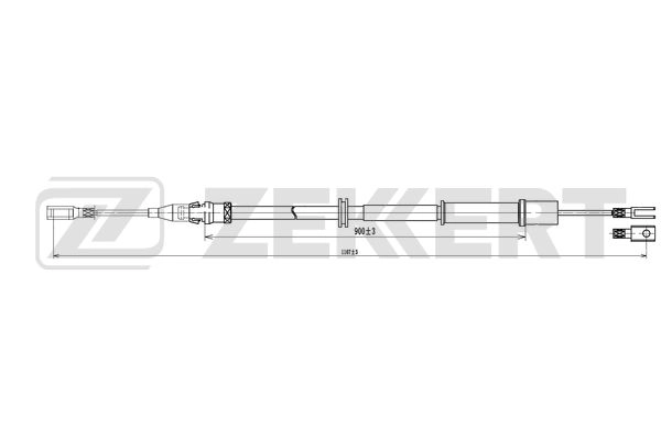 Тросик cтояночный тормоз ZEKKERT BZ-1178