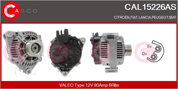 Генератор brand new hq CASCO CAL15226AS