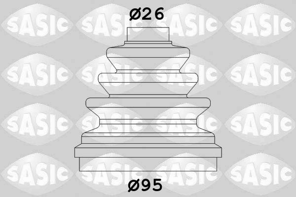 Комплект пыльника приводной вал SASIC 2933953
