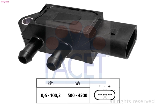 Датчик давления воздуха высотный корректор made in italy - oe equivalent FACET 10.3403