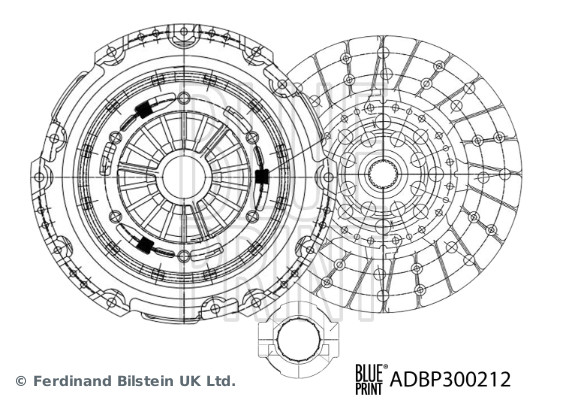 Комплект сцепления BLUE PRINT ADBP300212