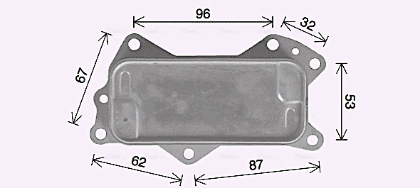 Масляный радиатор двигательное масло AVA QUALITY COOLING JE3079