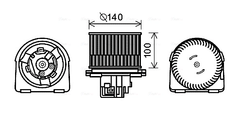 Вентилятор салона AVA QUALITY COOLING OL8617