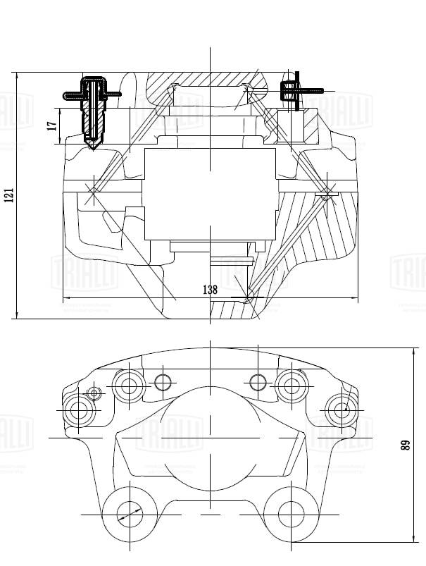 Тормозной суппорт TRIALLI CF 032114