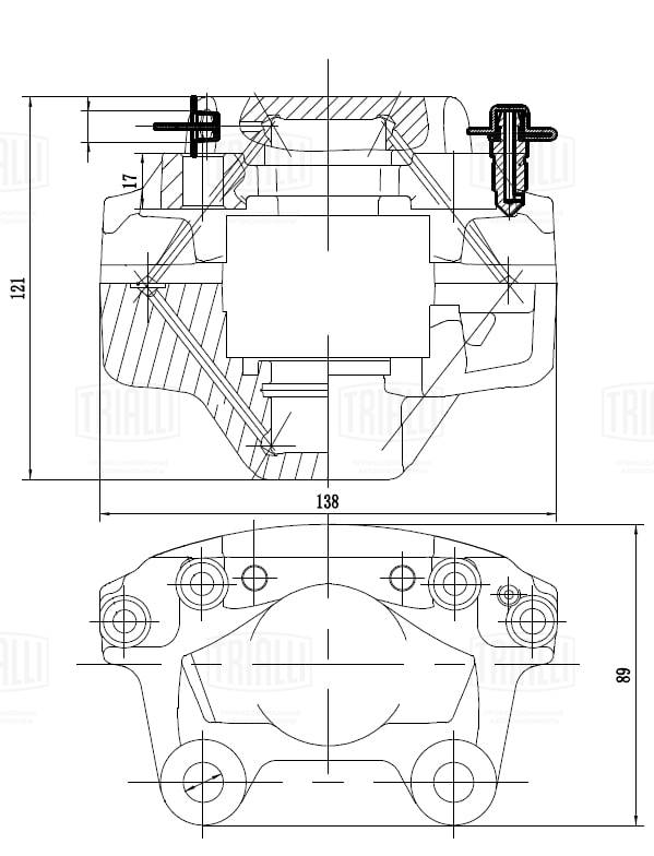 Тормозной суппорт TRIALLI CF 032113