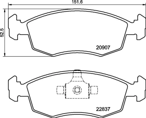 Комплект тормозных колодок дисковый тормоз prime line BREMBO P 23 192