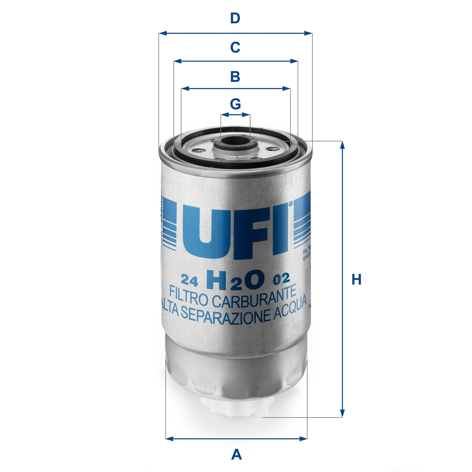 Топливный фильтр UFI 24.H2O.02