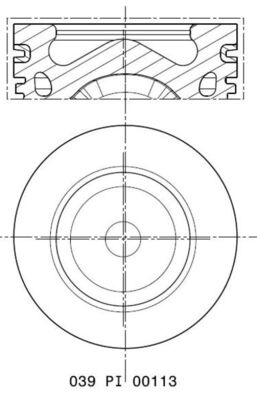 Поршень MAHLE/KNECHT 039 PI 00113 001