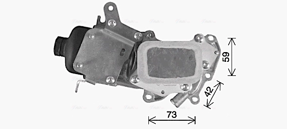 Масляный радиатор двигательное масло AVA QUALITY COOLING CN3309H