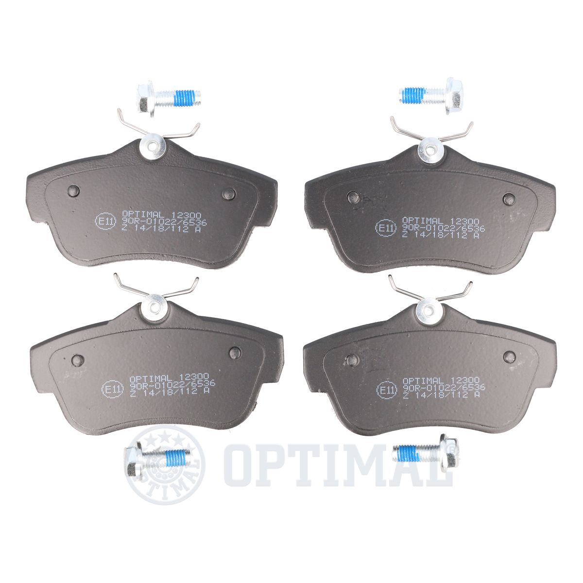Комплект тормозных колодок дисковый тормоз OPTIMAL BP-12300