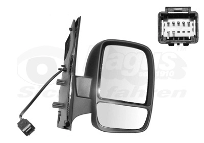 Наружное зеркало hagus VAN WEZEL 0943808