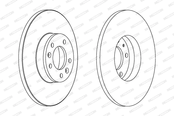 Тормозной диск premier FERODO DDF1602C