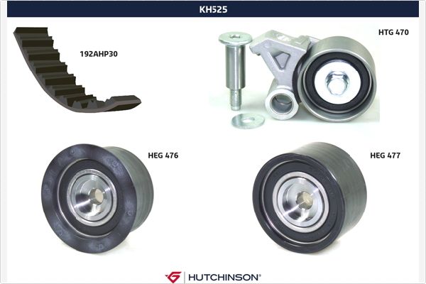 Комплект ремня грм HUTCHINSON KH 525