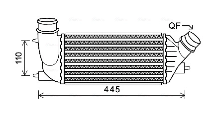 Интеркулер AVA QUALITY COOLING CNA4270