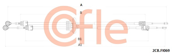 Трос механическая коробка передач COFLE 92.2CB.FI069