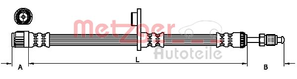 Тормозной шланг METZGER 4110749