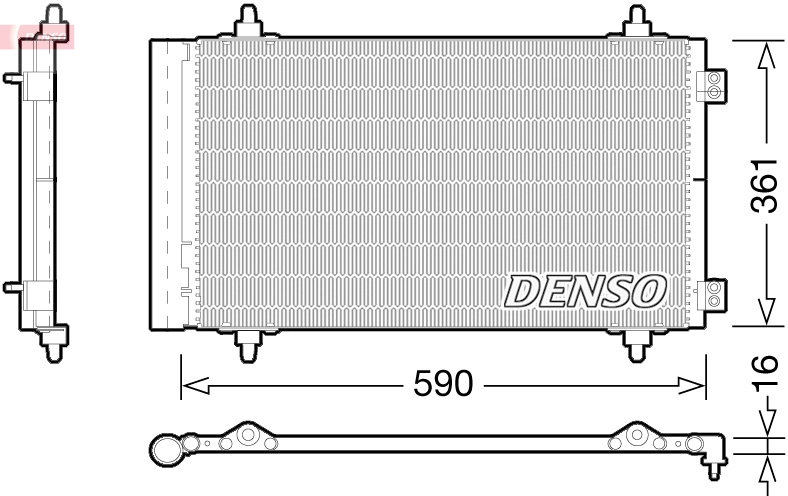 Конденсатор кондиционер DENSO DCN21018