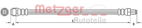 Тормозной шланг METZGER 4110922