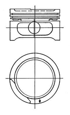 Поршень KOLBENSCHMIDT 90555605
