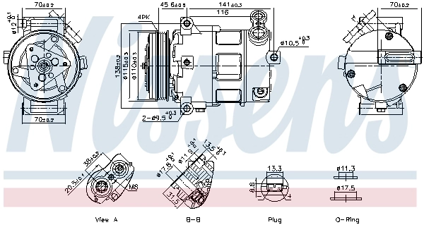 Компрессор кондиционер NISSENS 891152