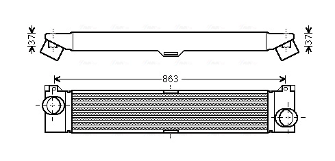 Интеркулер AVA QUALITY COOLING FTA4353
