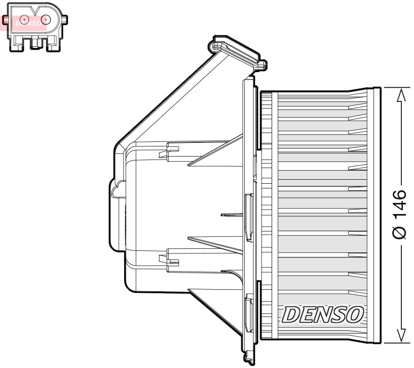 Вентилятор салона DENSO DEA17032