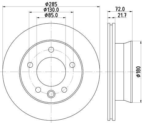 Тормозной диск HELLA/BEHR/PAGID 8DD 355 118-051