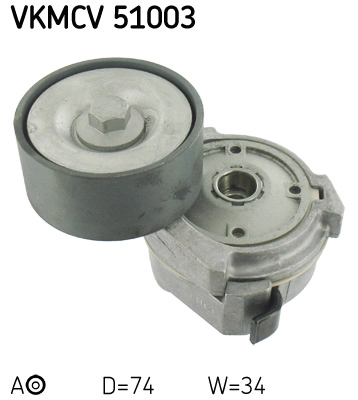 Натяжной ролик поликлиновой ремень SKF VKMCV 51003