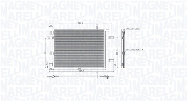 Конденсатор кондиционер MAGNETI MARELLI 350203105300