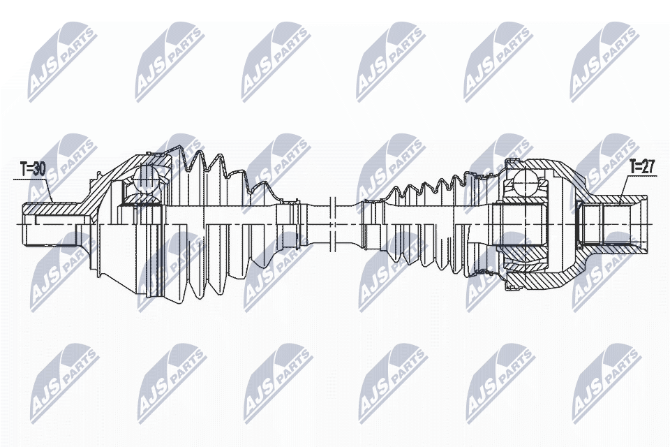 Приводной вал NTY NPW-ME-158