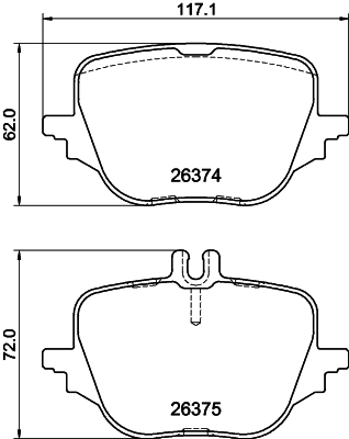 Комплект тормозных колодок дисковый тормоз HELLA/BEHR/PAGID 8DB 355 041-021