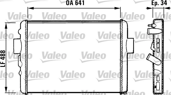Радиатор охлаждение двигателя VALEO 731572