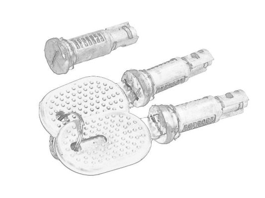 Комплект цилиндра замка PACOL IVE-DH-021