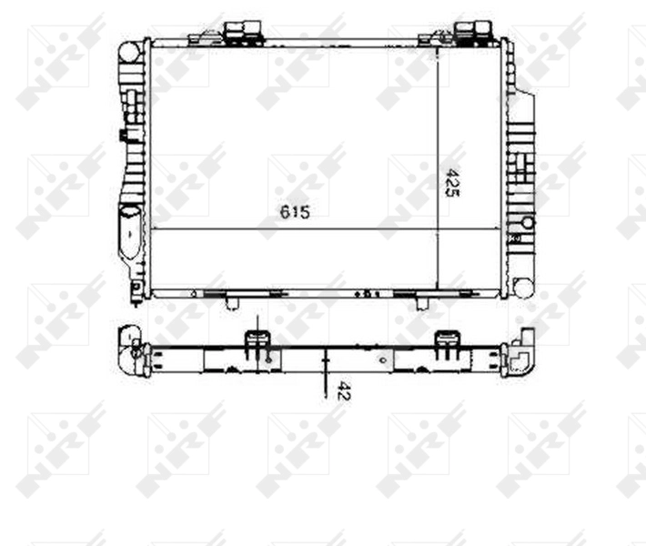 Радиатор охлаждение двигателя easy fit NRF 55333