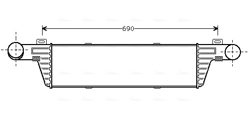 Интеркулер AVA QUALITY COOLING MSA4224