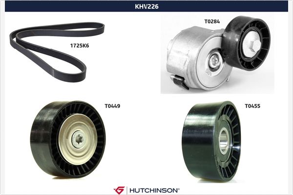 Поликлиновой ременный комплект HUTCHINSON KHV 226
