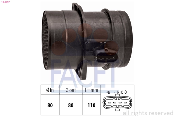 Расходомер воздуха made in italy - oe equivalent FACET 10.1557