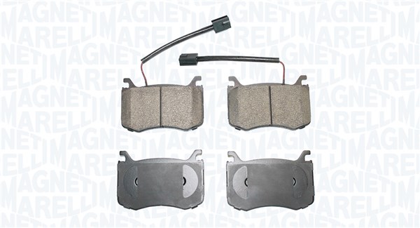 Комплект тормозных колодок дисковый тормоз MAGNETI MARELLI 363916061108