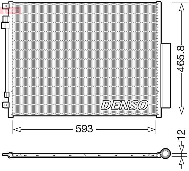 Конденсатор кондиционер DENSO DCN01005