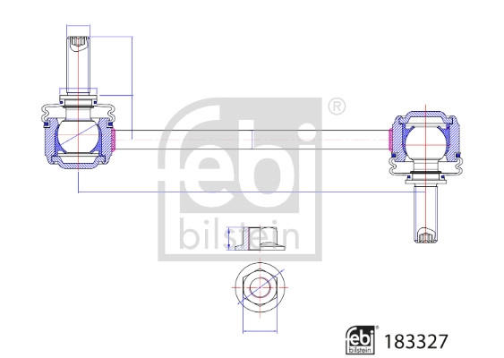 Тяга / стойка стабилизатор FEBI BILSTEIN 183327