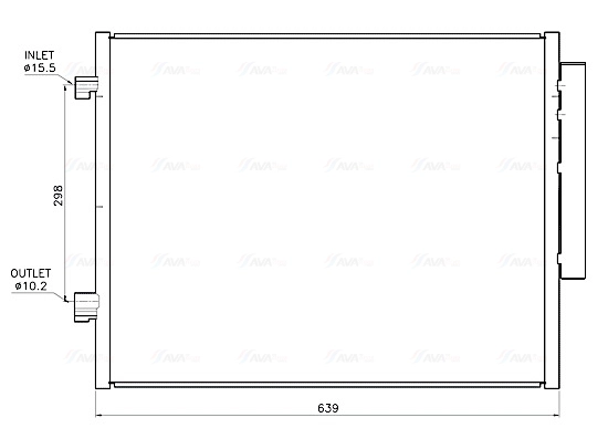 Конденсатор кондиционер AVA QUALITY COOLING AL5159D