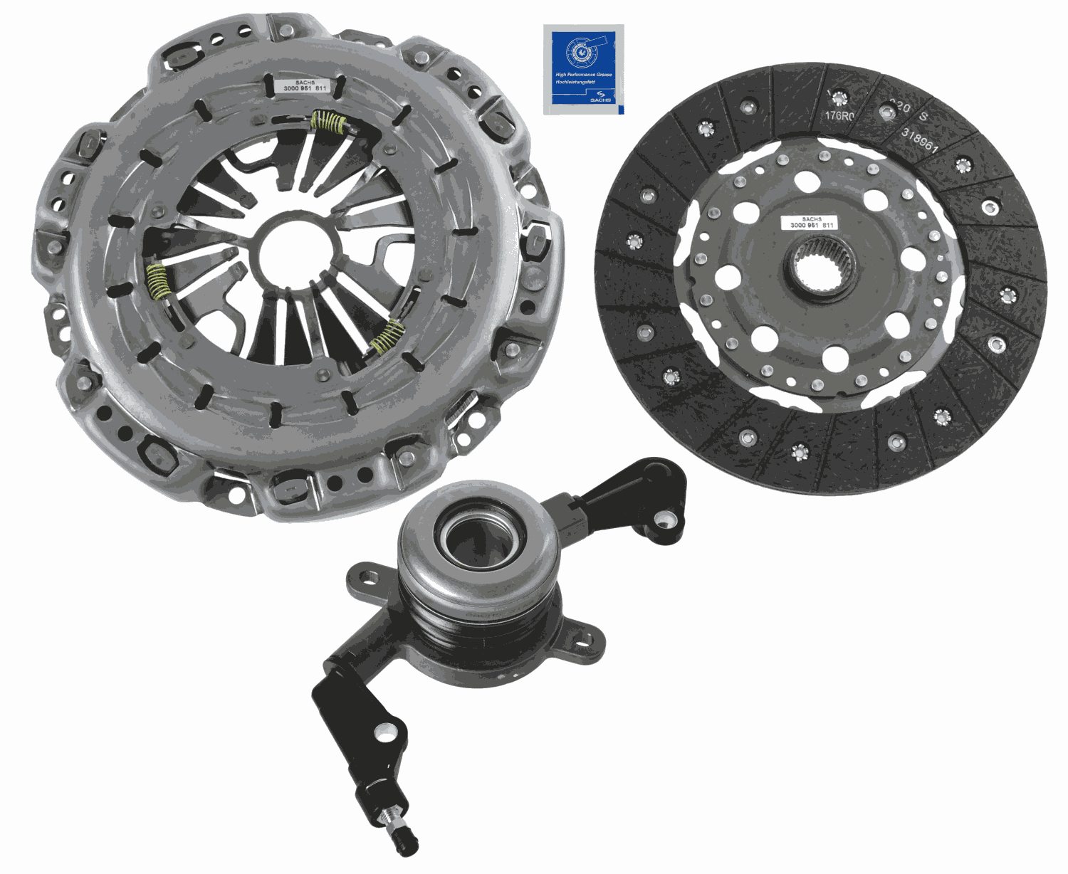 Комплект сцепления xtend kit plus csc SACHS 3000 990 176
