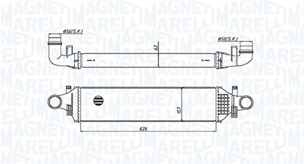 Интеркулер MAGNETI MARELLI 351319205420