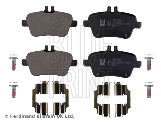 Комплект тормозных колодок дисковый тормоз BLUE PRINT ADN142182