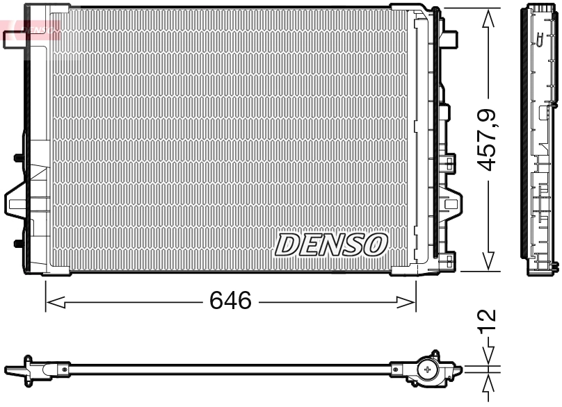 Конденсатор кондиционер DENSO DCN17059