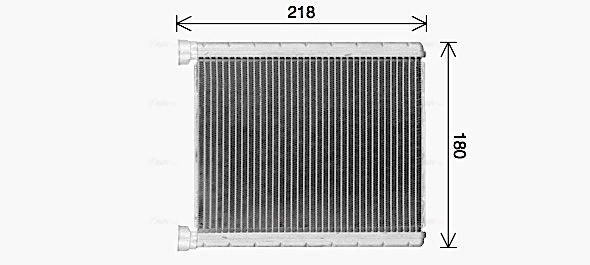 Теплообменник отопление салона AVA QUALITY COOLING MS6763