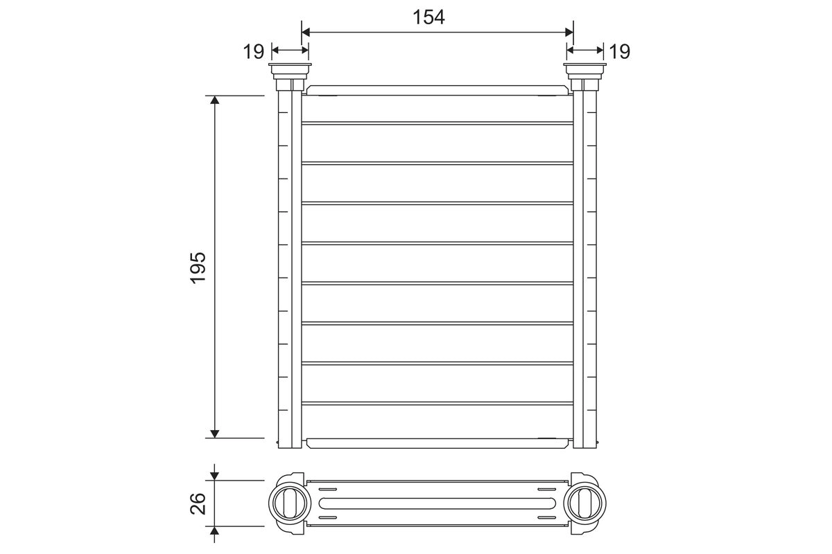 Теплообменник отопление салона VALEO 811641