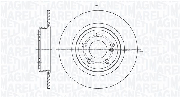 Тормозной диск MAGNETI MARELLI 361302040707